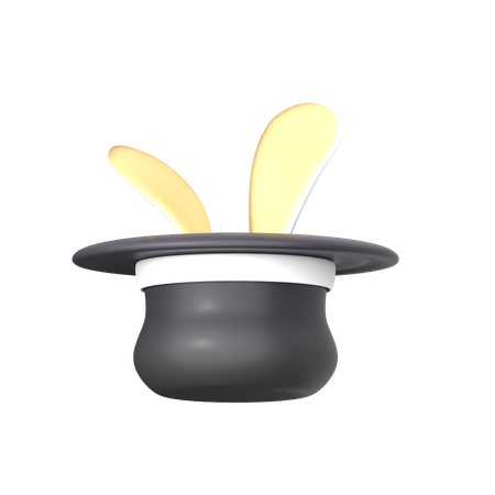 Magic Rabbit Hat  3D Icon