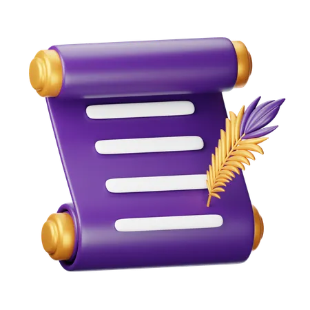 Magic Scroll  3D Icon