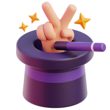 Magic trick  3D Icon