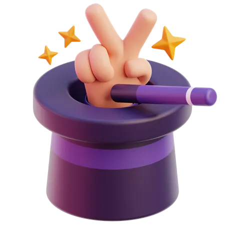 Magic trick  3D Icon