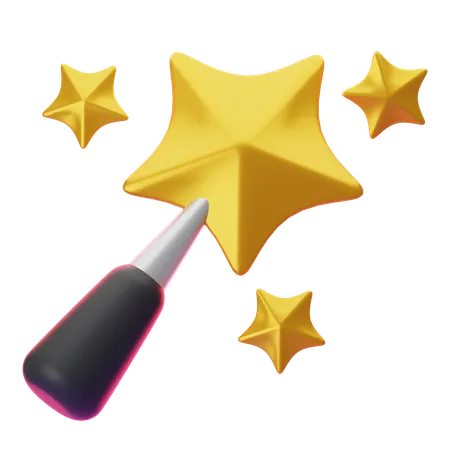 마법의 지팡이  3D Icon