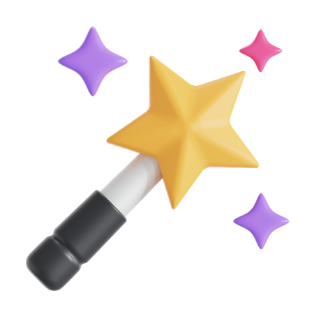 Magic wand  3D Icon