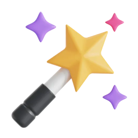 Magic wand  3D Icon