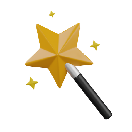 Magic wand  3D Icon