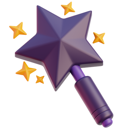 Magic wand  3D Icon