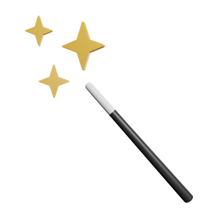 Magic Wand  3D Illustration