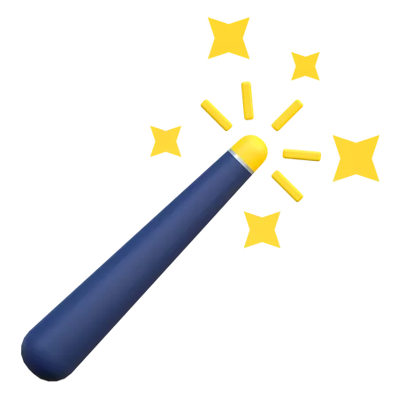 Magic Wand Selection Tool Icon Graphic Design 3 D Illustration 3D Icon