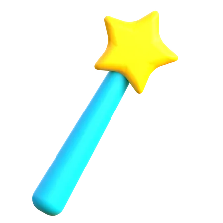 Magic Wand Toy 3 D Icon Suitable For Toy And Kids Design 3D Icon