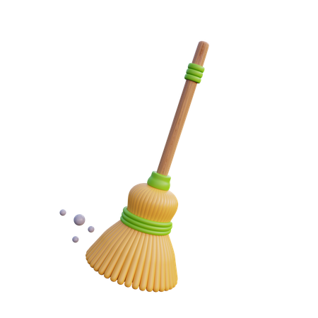 Magical broom  3D Icon