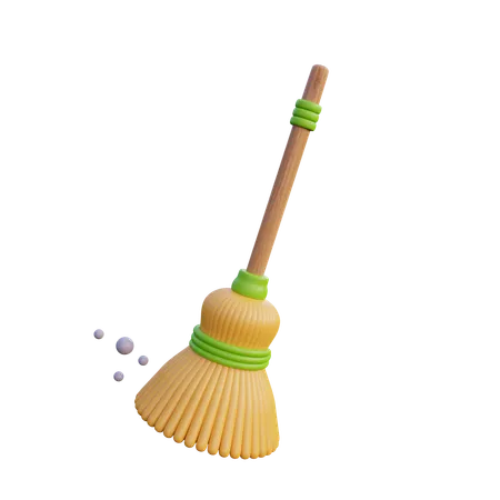 Magical broom  3D Icon