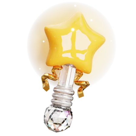 Magical Star Wand  3D Icon