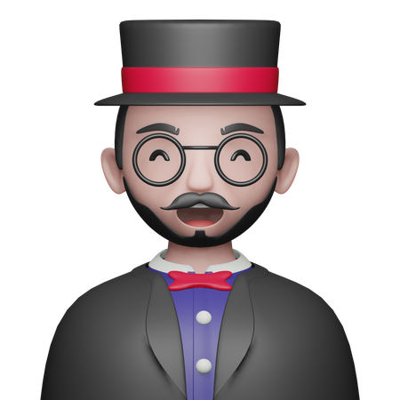 Magician Avatar  3D Icon