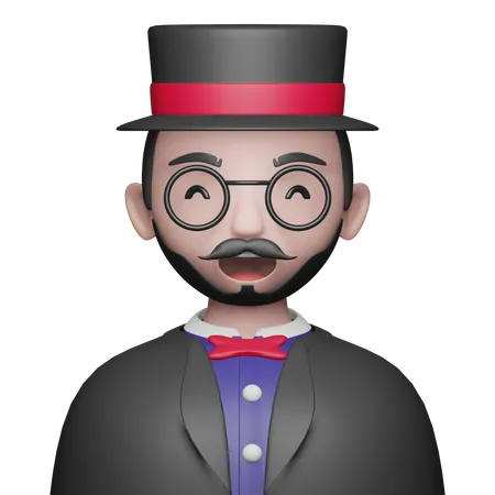 Magician Avatar  3D Icon