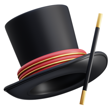 Magician Hat  3D Icon