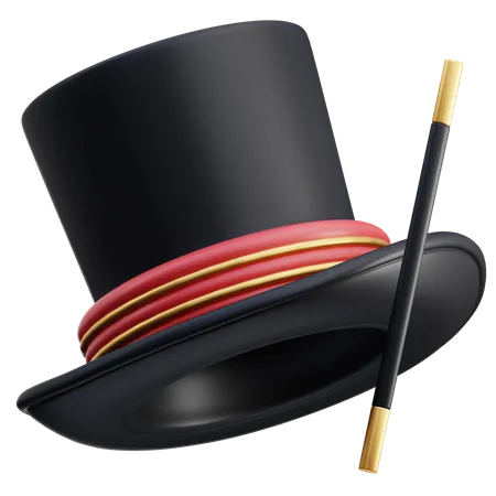 Magician Hat  3D Icon