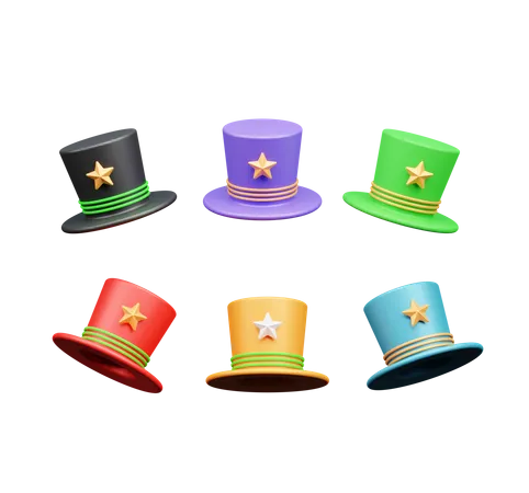 Magician Hat  3D Icon