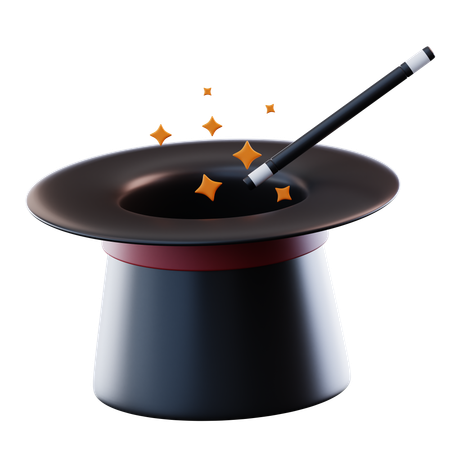 Magician Hat  3D Icon