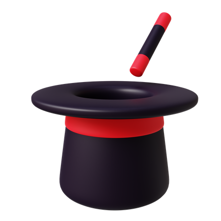 Magician Hat  3D Icon