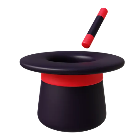 Magician Hat  3D Icon