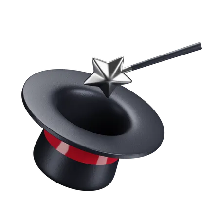Magician Hat  3D Icon