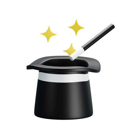 Magician hat  3D Icon