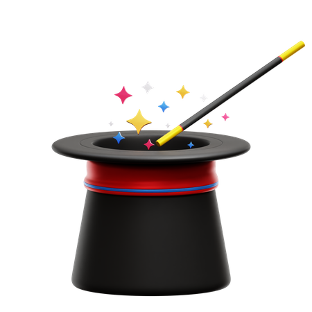 Magician Hat  3D Icon