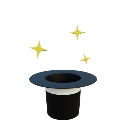 Magician hat  3D Icon