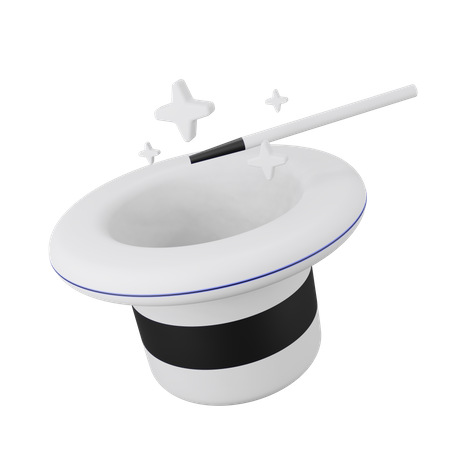 Magician Hat  3D Illustration