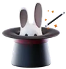 Magician Hat With Rabbit