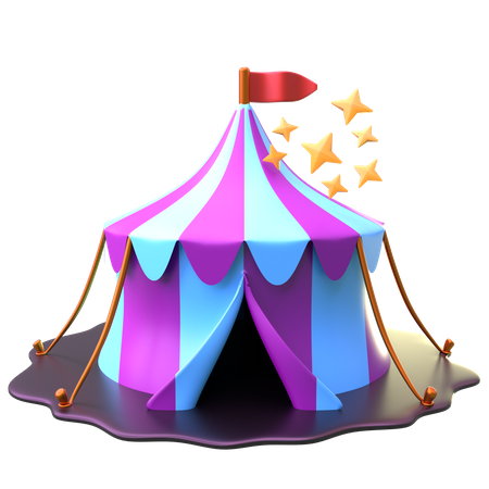 Magician Tent 3D Icon