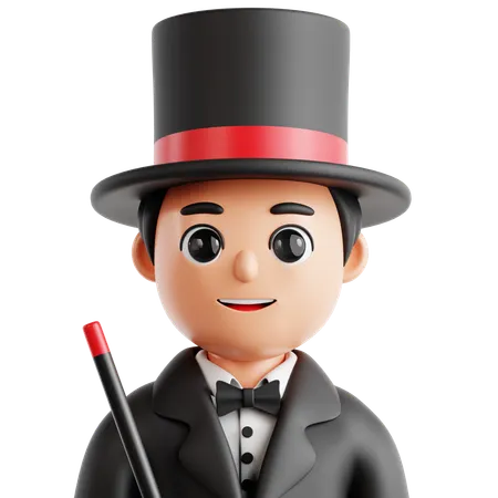 Magicien  3D Icon