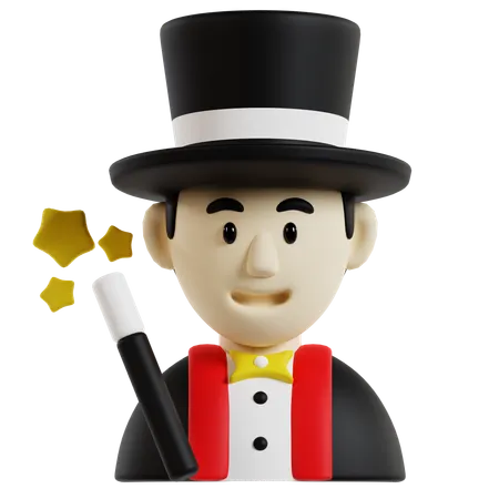 Magicien  3D Icon