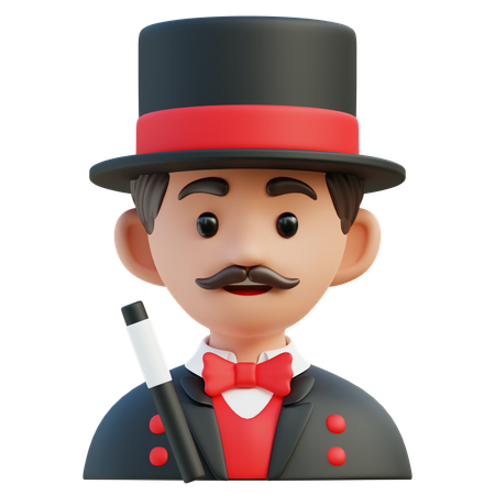 Magicien  3D Icon