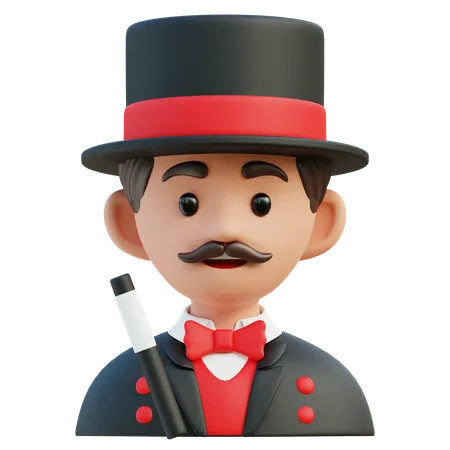 Magicien  3D Icon