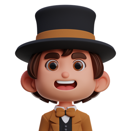 Magicien  3D Icon