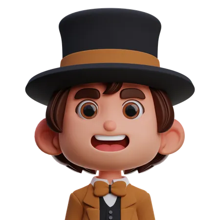 Magicien  3D Icon