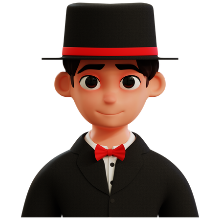 Avatar de magicien  3D Icon