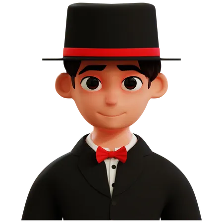 Avatar de magicien  3D Icon