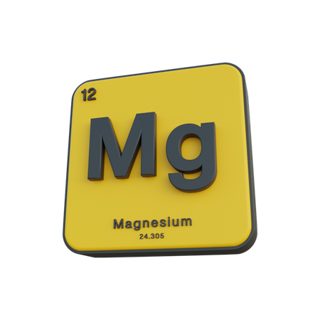 Magnesio  3D Illustration
