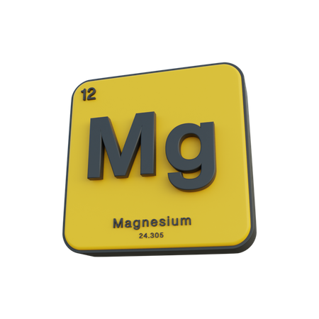 Magnesium  3D Illustration