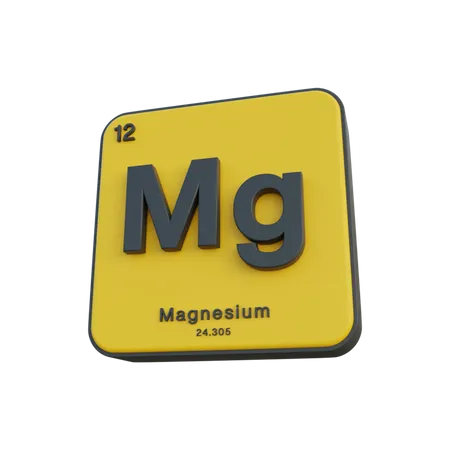Magnesium  3D Illustration