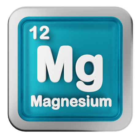 Magnesium-Periodensystem  3D Icon