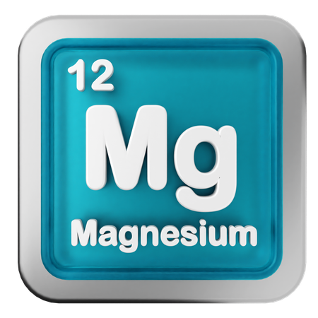 Tableau périodique du magnésium  3D Icon