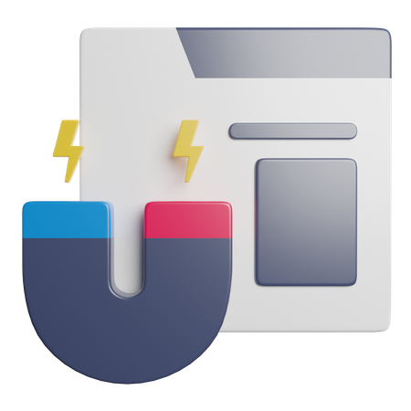Magnet  3D Icon
