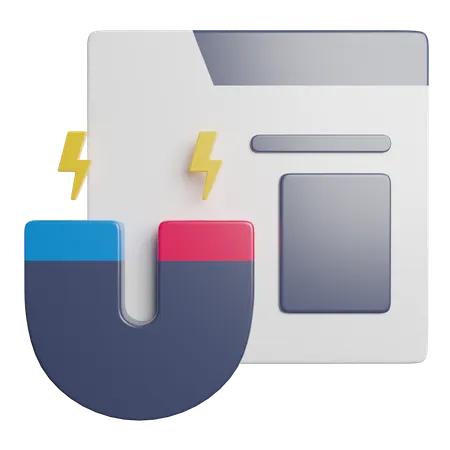 Magnet  3D Icon