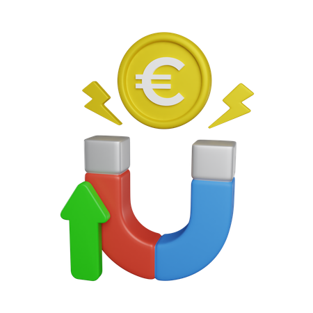 Magnet Euro  3D Icon