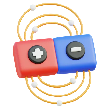 Magnet Field  3D Icon
