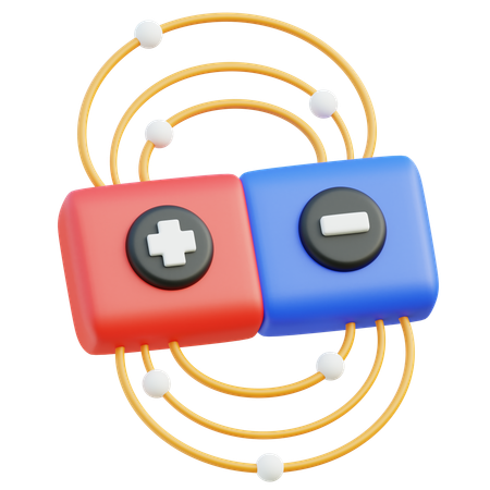 Magnet Field  3D Icon