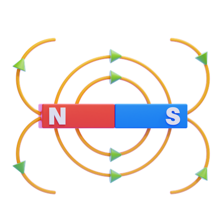 Magnetfeld  3D Icon