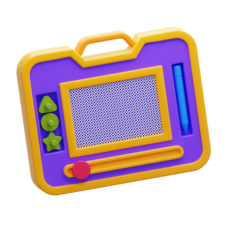 Magnetic Drawing Board Toy  3D Icon